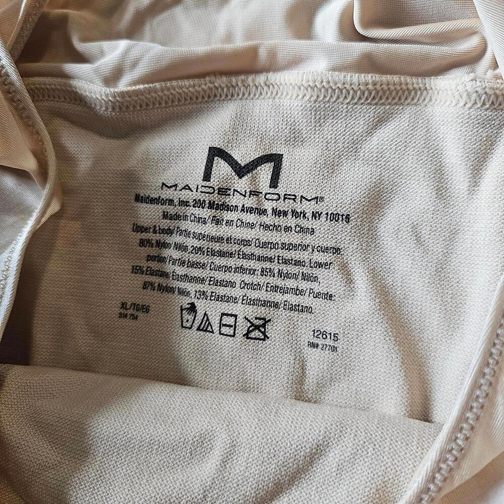 Maidenform Firm Control Top To Bottom Smoothing shapewear bodysuit Size XL NWT - Picture 5 of 8